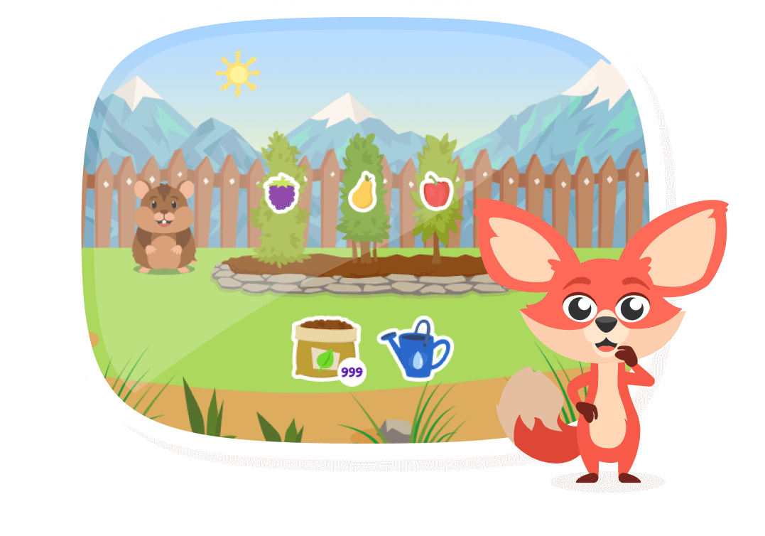 Beispiel für das Spiel „Tessas Garten“